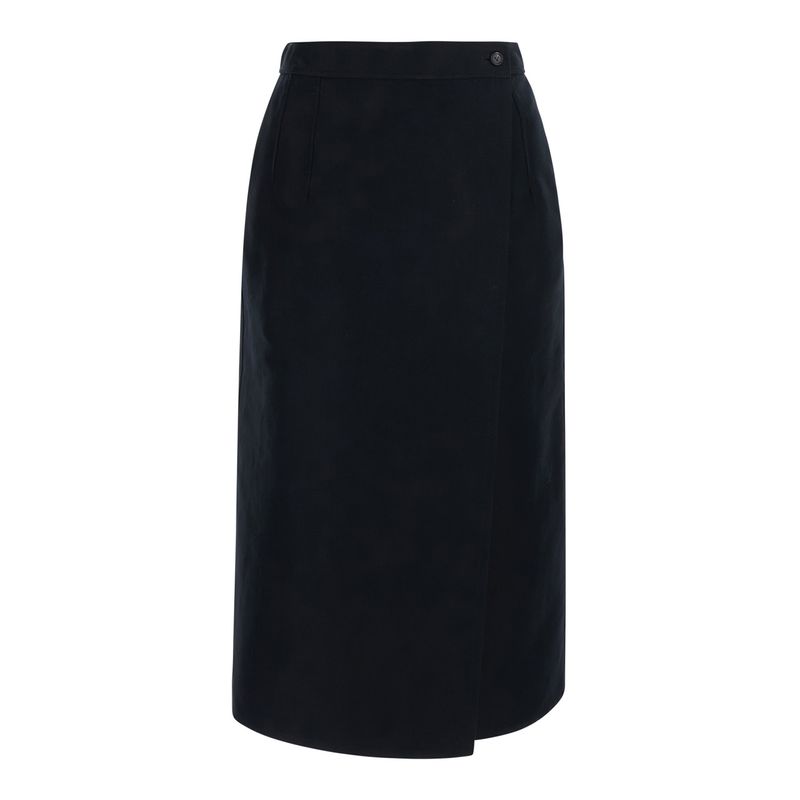 Bottega Veneta Women Double Cotton Gabardine Skirt